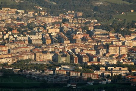 08RT0088-Vista general de Irún desde el monte Jaizkibel. Gipuzk