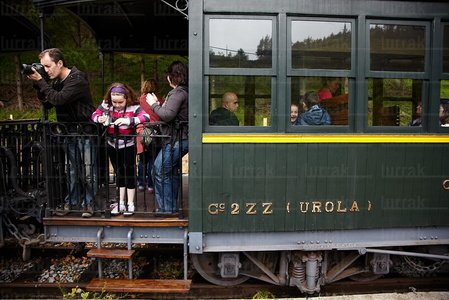 011MDR_0382-Pasajeros. Tren a Vapor. Museo del Tren. Azpeitia, G