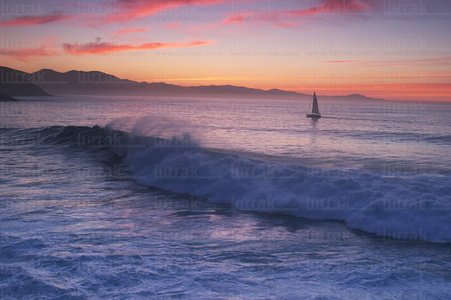 02755-Velero-Atardecer-Costa-Gipuzkoa-Euskadi