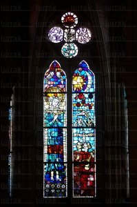 04443-Vidrieras. Catedral de Santa María. Vitoria Alava Euskadi
