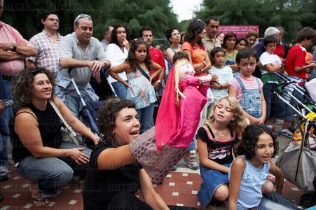 04886-Marioneta y Público. Semana Grande San Sebastián Gipuzko