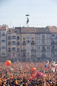 06929-Bajada del Celedñn. Fiesta de la Virgen Blanca. Vitoria, 